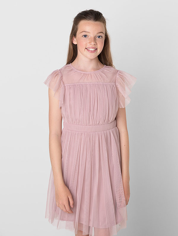 Shop the Chelsea pink sustainable dress at Roco Clothing