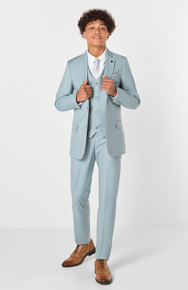 Older boys dusky sage prom suit - Monaco