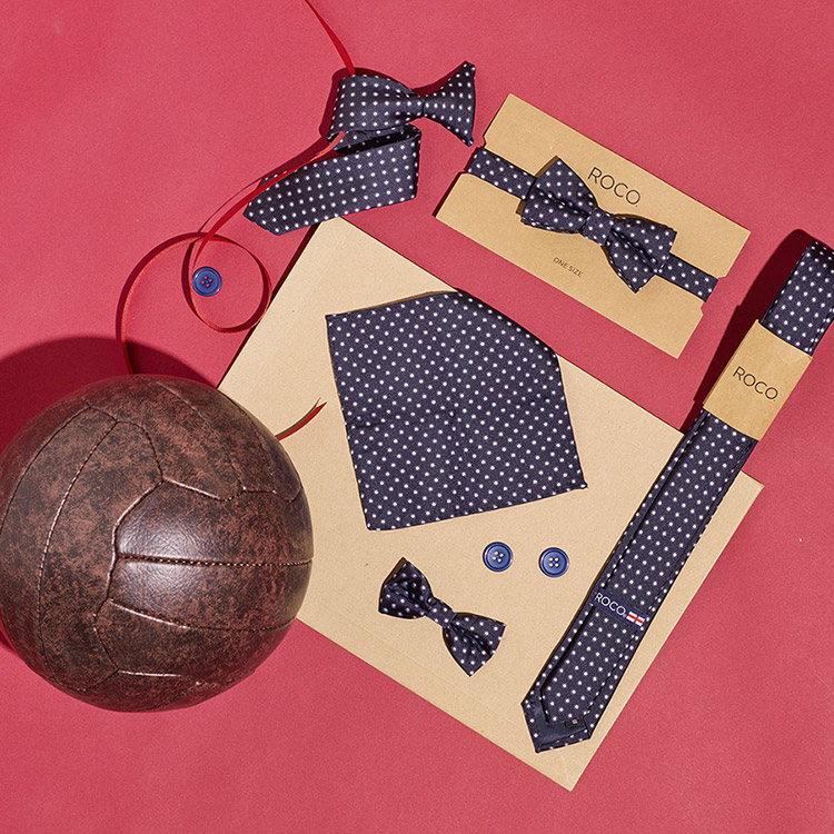 Shop boys England suit accessories with polka dot pattern