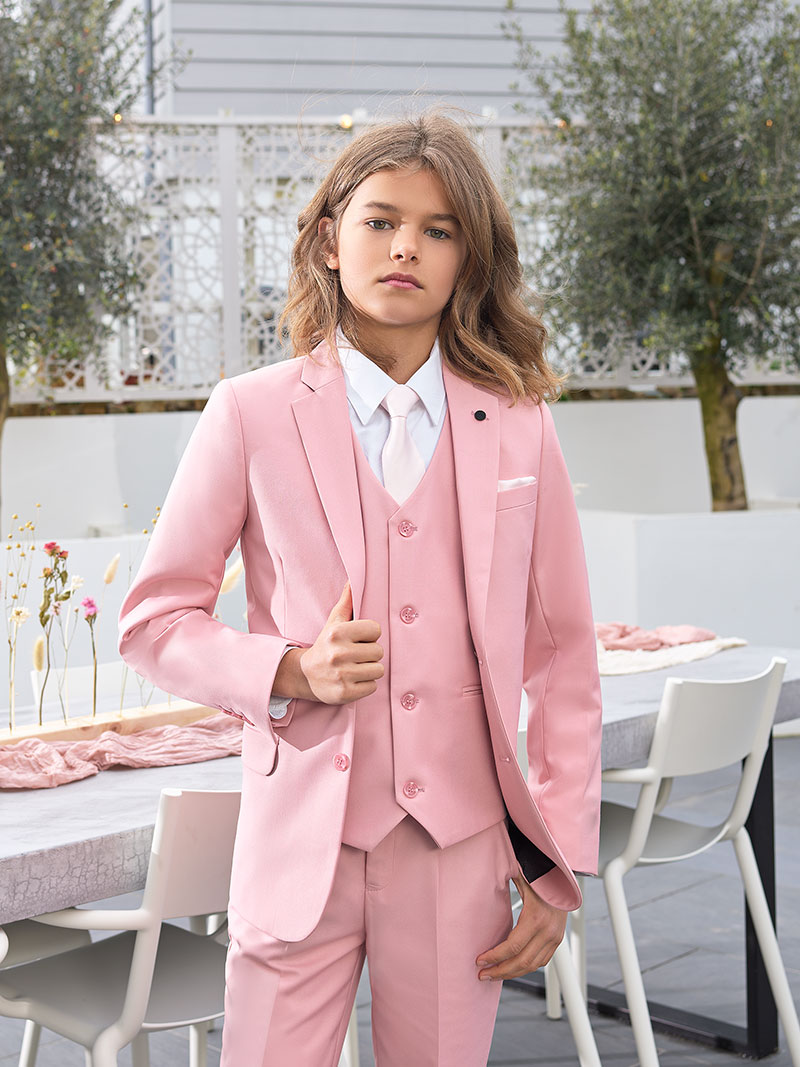 Shop boys pink party suit - Monaco