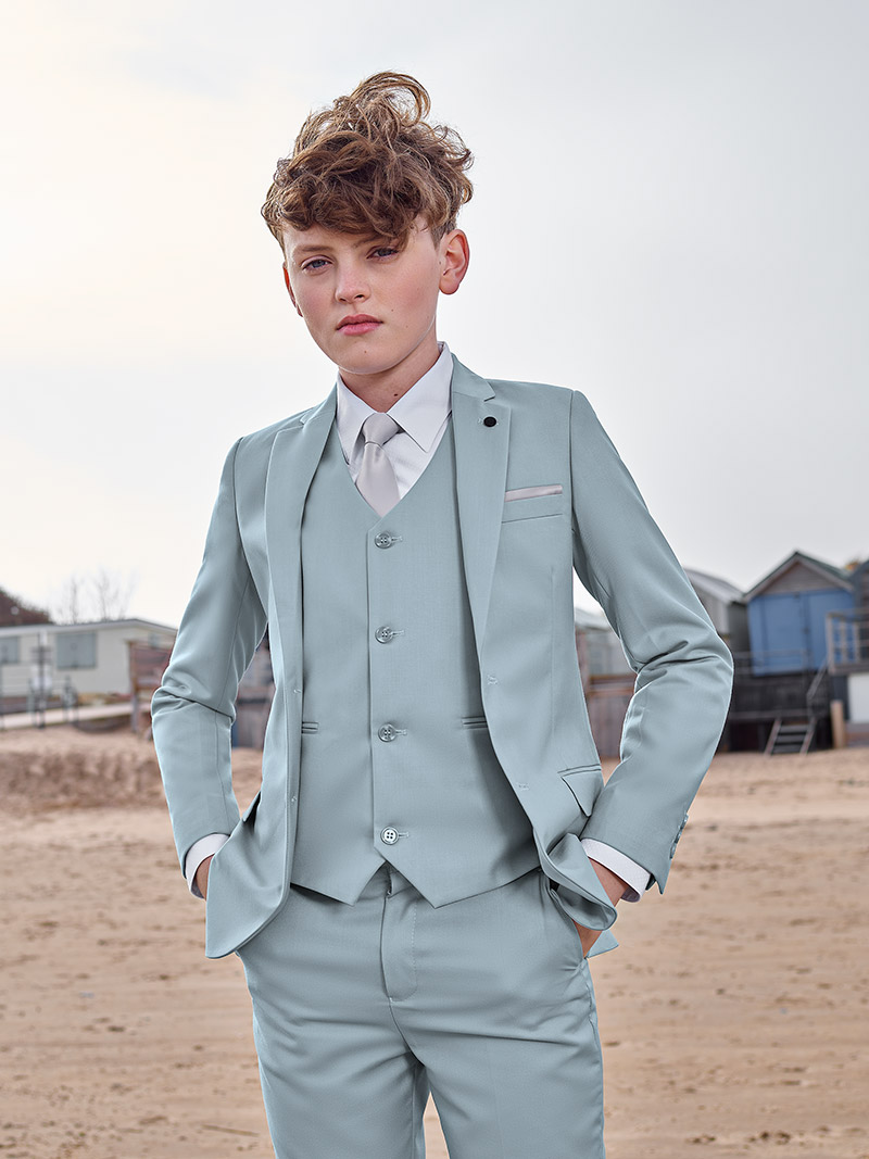 Sage green page boy outfit - Monaco