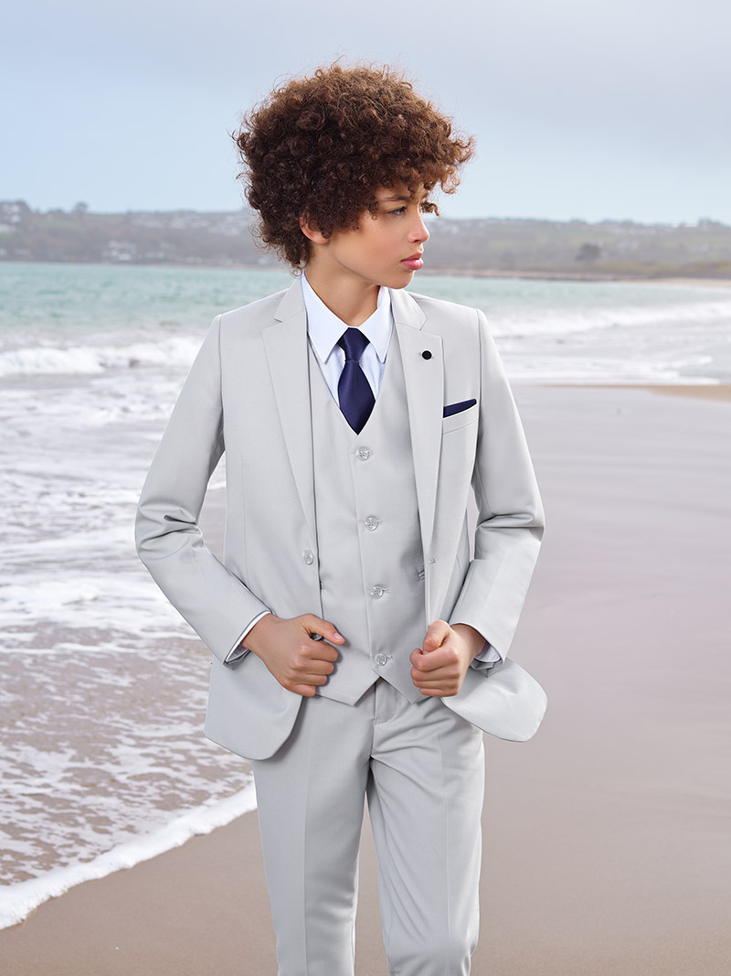 Stone grey page boy outfit - Monaco