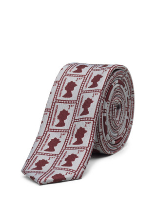 Boys full length stamp tie