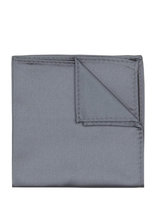 Boys slate grey pocket square