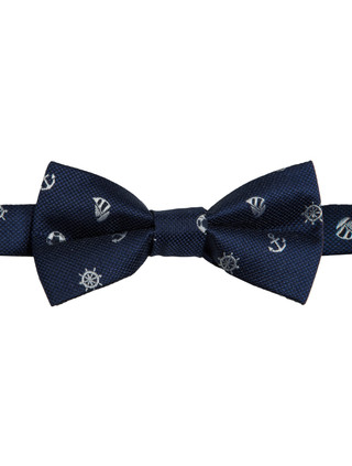 Boys navy anchor bow tie