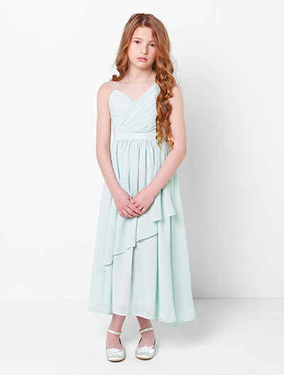 Girls sage dress - Avery